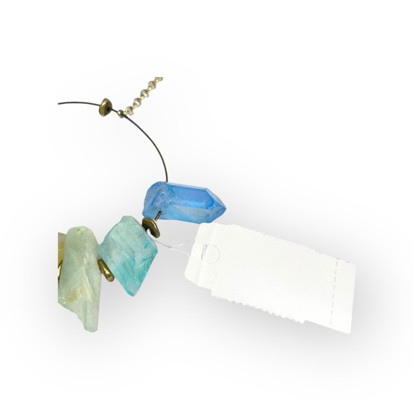 new SOTM Jewels 𑁍 Chakra Crystals Spiritual Statement Pendant Necklace 𑁍 Gold - Picture 10 of 17